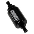 Load image into Gallery viewer, Russell 5/16 Male To 5/16 Male Barbed Fuel Check Valve - Black Anodized - Main Product View