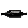 Load image into Gallery viewer, Russell 5/16 Male To 5/16 Male Barbed Fuel Check Valve - Black Anodized - Side View