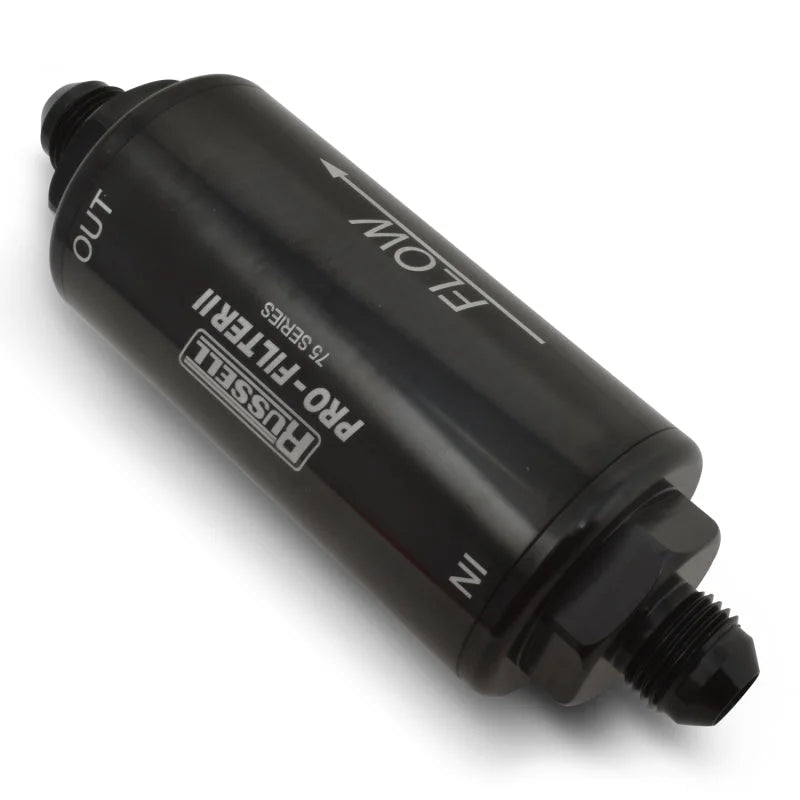 Russell 6An 100 Micron Filter Assembly 75 Series Pro-Filter 2 - Side View