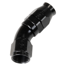 Load image into Gallery viewer, Russell Black 45 -10 Pro Ptfe Hose End - Main Product View