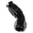 Load image into Gallery viewer, Russell Black 45 -12 Pro Ptfe Hose End - Detail View