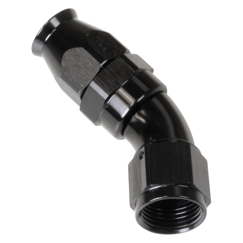 Russell Black 45 -8 Pro Ptfe Hose End - Side View