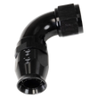Load image into Gallery viewer, Russell Black 90 -12 Pro Ptfe Hose End - Main Product View