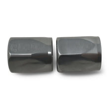 Load image into Gallery viewer, Russell Hose End Socket -10 AN Polished &amp; Gray Anodized (2 Pack) - Back View