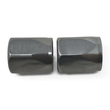 Load image into Gallery viewer, Russell Hose End Socket -6 AN Polished &amp; Gray Anodized (2 PACK) - Back View
