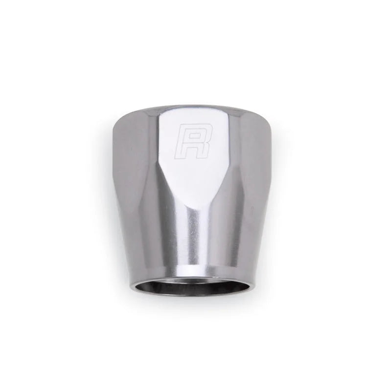 Russell Hose End Socket -8 AN Polished & Gray Anodized (2 Pack) - Side View