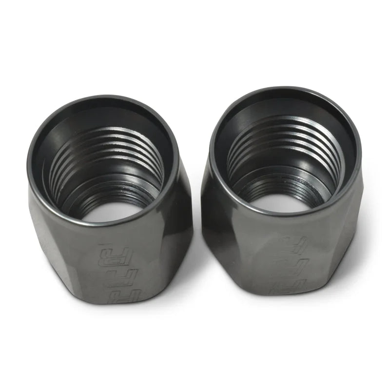 Russell Hose End Socket -8 AN Polished & Gray Anodized (2 Pack) - Installation View