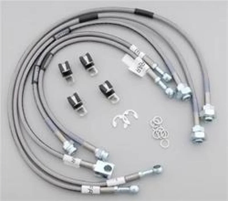 Russell Performance 01-06 GM Silverado/Sierra HD (All) Brake Line Kit - Side View