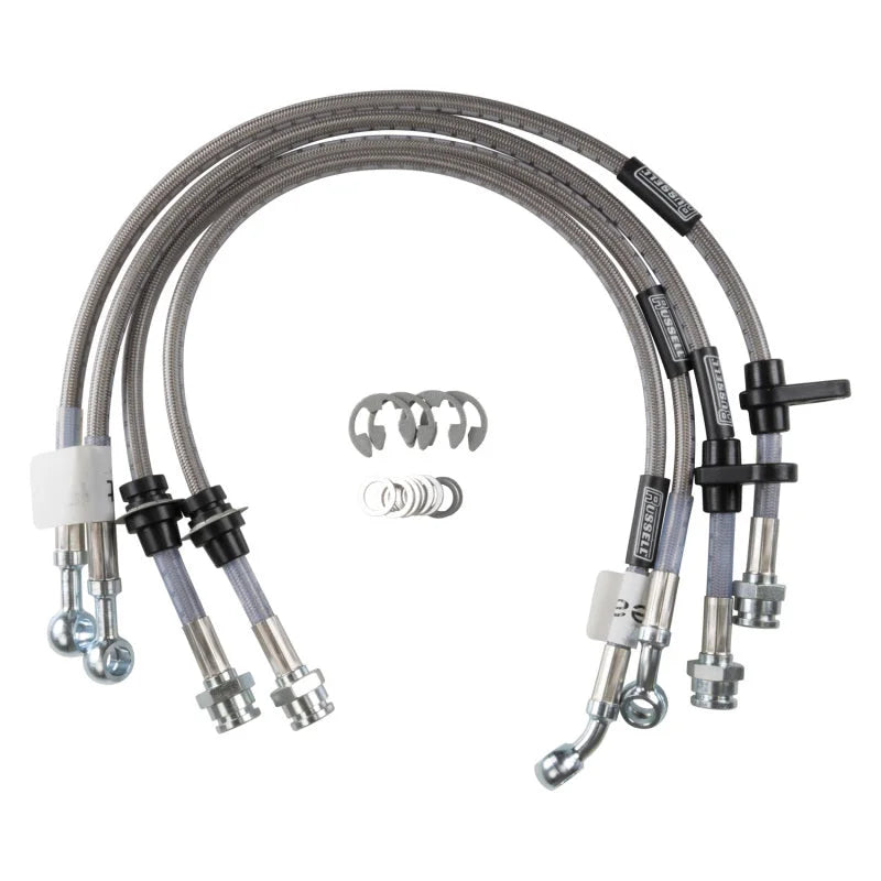Russell Performance 02-05 Subaru Impreza 2.5 RS and WRX Brake Line Kit - Back View