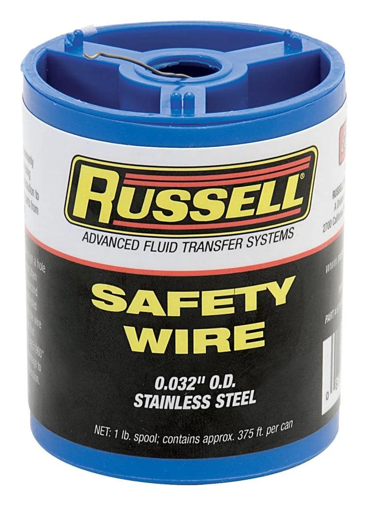 Russell Performance .032-Gauge Stainless Steel Wire 1-lb. Spool - Main Product View