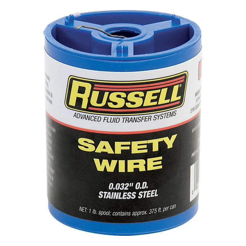 Russell Performance .032-Gauge Stainless Steel Wire 1-lb. Spool - Side View