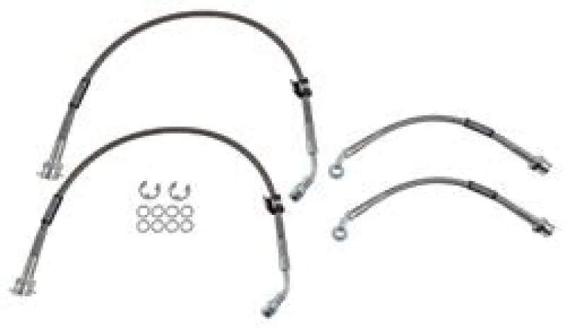 Russell Performance 04-06 Mazda RX8 Brake Line Kit - Side View
