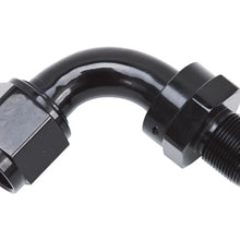 Load image into Gallery viewer, Russell Performance -10 AN 90 Degree Hose End Without Socket - Black - Back View