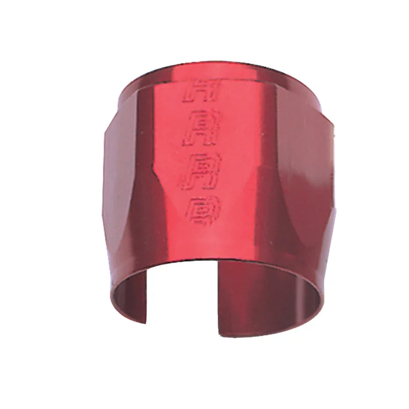 Russell Performance -10 AN Anodized Red Tube Seal Hose End For 1/2in Heater Hose - Side View