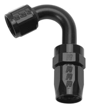Load image into Gallery viewer, Russell Performance -10 AN Black 120 Degree Full Flow Swivel Hose End - Main Product View