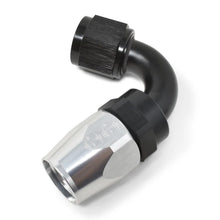 Load image into Gallery viewer, Russell Performance -10 AN Black/Silver 120 Degree Tight Radius Full Flow Swivel Hose End - Additional View 6