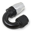 Load image into Gallery viewer, Russell Performance -10 AN Black/Silver 180 Degree Tight Radius Full Flow Swivel Hose End - Additional View 6