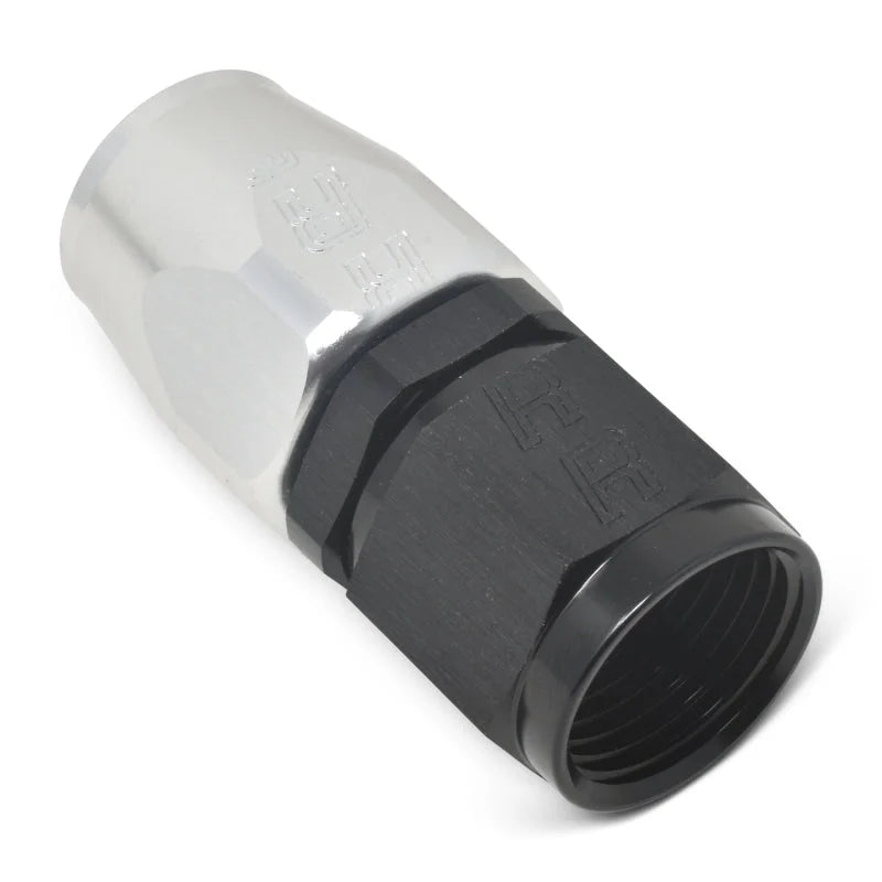 Russell Performance -10 AN Black/Silver Straight Full Flow Hose End - Additional View 6