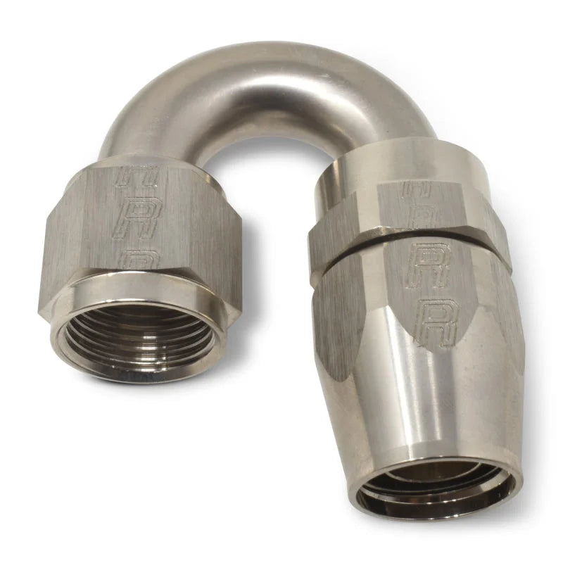 Russell Performance -10 AN Endura 180 Degree Full Flow Swivel Hose End (With 15/16in Radius) - Back View
