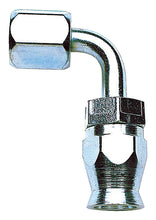 Load image into Gallery viewer, Russell Performance -10 AN Endura Pwerflex Power Steering 90 Degree Hose Ends - Side View