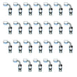 Load image into Gallery viewer, Russell Performance -10 AN Endura Pwerflex Power Steering 90 Degree Hose Ends(25 pcs.) - Main Product View