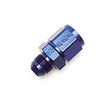Load image into Gallery viewer, Russell Performance -10 AN Female to -8 AN to Male B-Nut Reducer (Blue) - Side View