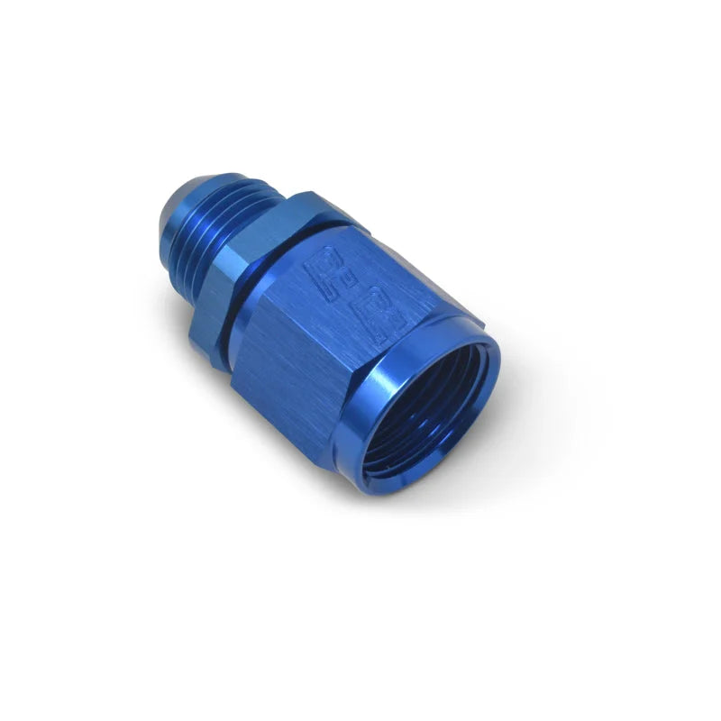 Russell Performance -10 AN Female to -8 AN to Male B-Nut Reducer (Blue) - Installation View