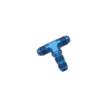 Load image into Gallery viewer, Russell Performance -10 AN Flare Bulkhead Tee Fitting (Blue) - Main Product View