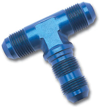 Load image into Gallery viewer, Russell Performance -10 AN Flare Bulkhead Tee Fitting (Blue) - Side View