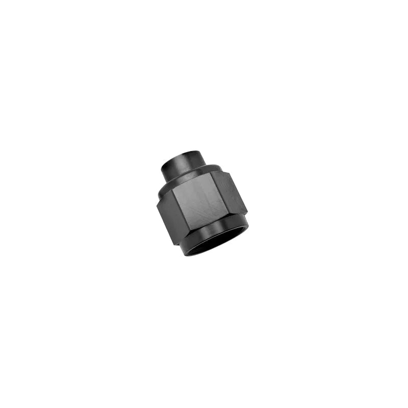 Russell Performance -10 AN Flare Cap (Black) - Side View