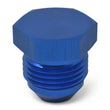Load image into Gallery viewer, Russell Performance -10 AN Flare Plug (Blue) - Installation View