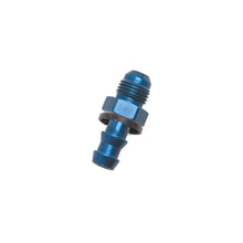 Load image into Gallery viewer, Russell Performance -10 AN Male to 5/8in Barb (Blue) - Side View