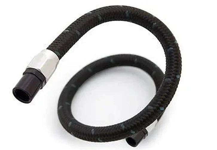 Russell Performance -10 AN ProClassic II Black Hose (Pre-Packaged 50 Foot Roll) - Side View