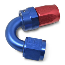 Load image into Gallery viewer, Russell Performance -10 AN Red/Blue 150 Degree Full Flow Swivel Hose End (With 15/16in Radius) - Additional View 5