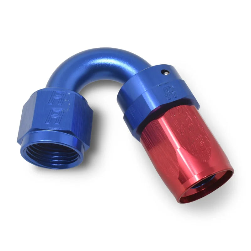 Russell Performance -10 AN Red/Blue 150 Degree Full Flow Swivel Hose End (With 15/16in Radius) - Additional View 9