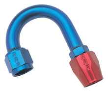 Load image into Gallery viewer, Russell Performance -10 AN Red/Blue 180 Degree Full Flow Hose End (1-1/4in Centerline Radius) - Side View