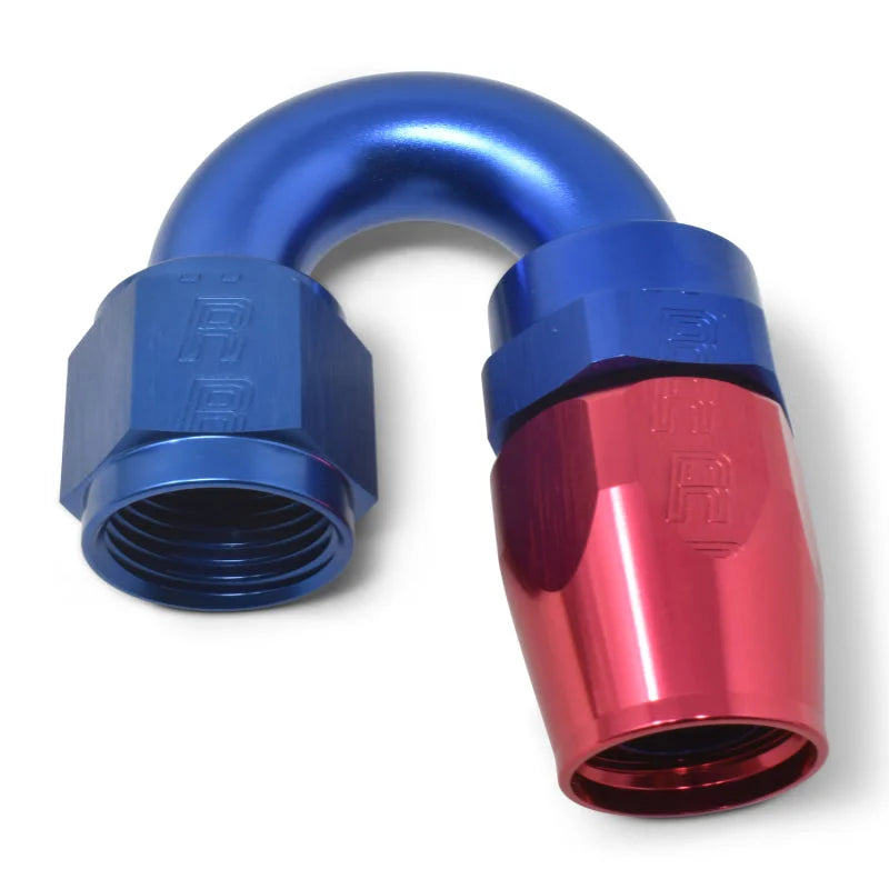 Russell Performance -10 AN Red/Blue 180 Degree Full Flow Swivel Hose End (With 15/16in Radius) - Additional View 7