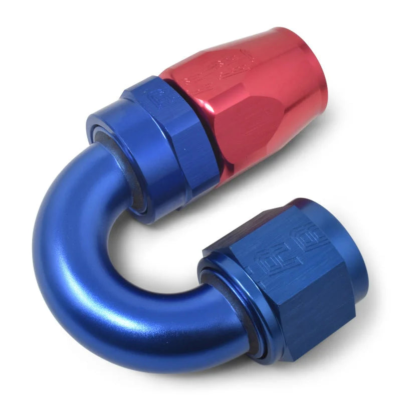 Russell Performance -10 AN Red/Blue 180 Degree Full Flow Swivel Hose End (With 15/16in Radius) - Additional View 8
