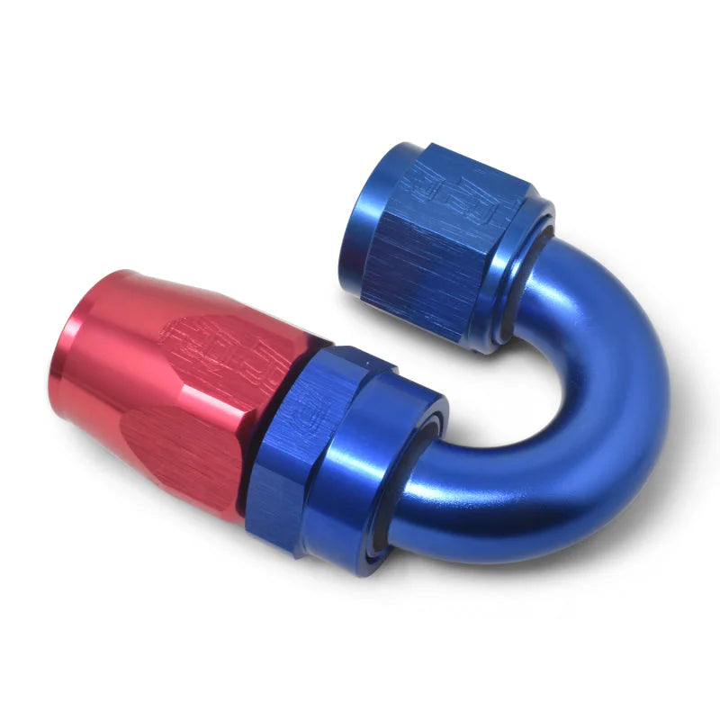 Russell Performance -10 AN Red/Blue 180 Degree Full Flow Swivel Hose End (With 15/16in Radius) - Additional View 9