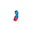 Load image into Gallery viewer, Russell Performance -10 AN Red/Blue Male SAE Port to -8 Hose 90 Degree (-10 Port 7/8in-14 Thread) - Main Product View