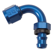 Load image into Gallery viewer, Russell Performance -10 AN Twist-Lok 150 Degree Hose End (15/16in Radius) - Side View