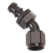 Load image into Gallery viewer, Russell Performance -10 AN Twist-Lok 45 Degree Hose End (Black) - Back View