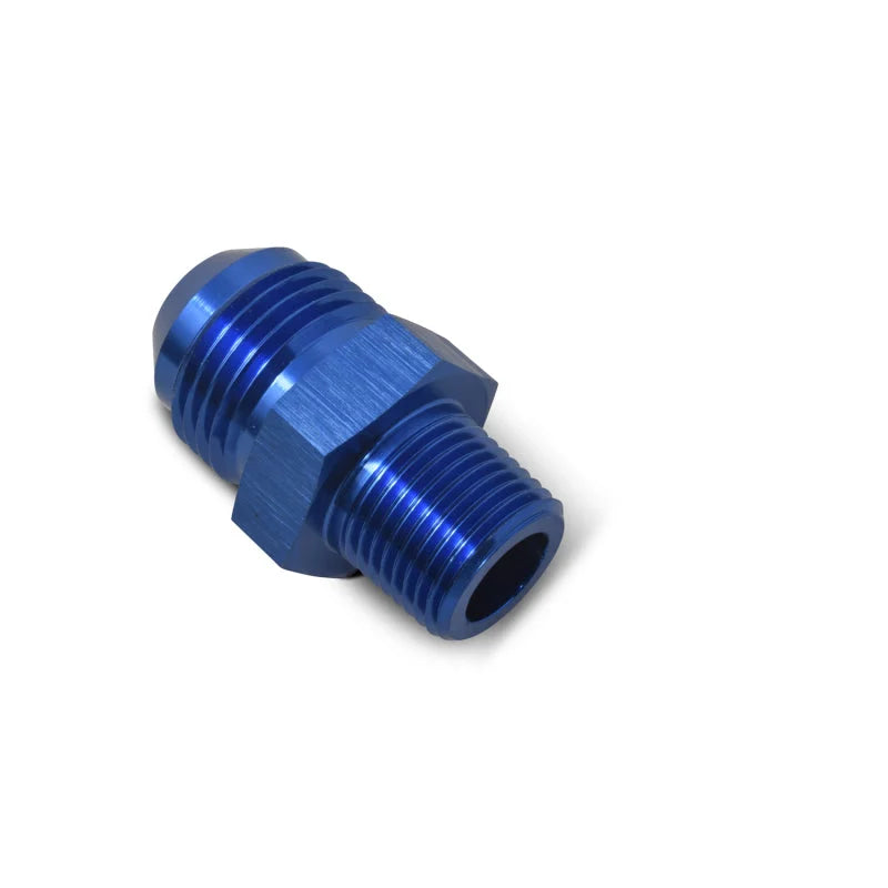 Russell Performance -10 AN to 1/2in NPT Straight Flare to Pipe (Blue) - Additional View 9