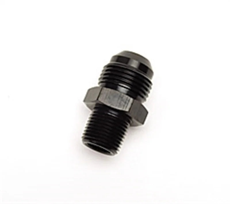 Russell Performance -10 AN to 3/8in NPT Straight Flare to Pipe (Black) - Installation View