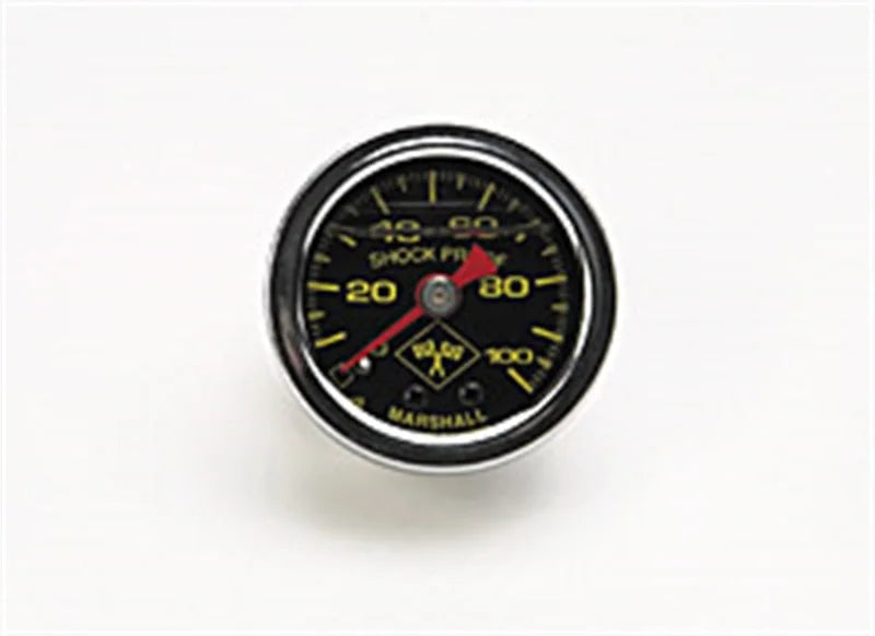 Russell Performance 100 psi fuel pressure gauge black face chrome case (Liquid-filled) - Main Product View