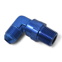 Load image into Gallery viewer, Russell Performance -12 AN 90 Degree Male to Male 1/2in Swivel NPT Fitting - Installation View