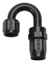 Load image into Gallery viewer, Russell Performance -12 AN Black 180 Degree Full Flow Swivel Hose End - Side View