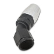 Load image into Gallery viewer, Russell Performance -12 AN Black/Silver 45 Degree Full Flow Hose End - Additional View 5