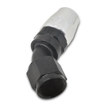Load image into Gallery viewer, Russell Performance -12 AN Black/Silver 45 Degree Full Flow Hose End - Additional View 5