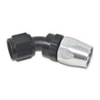 Load image into Gallery viewer, Russell Performance -12 AN Black/Silver 45 Degree Full Flow Hose End - Additional View 9